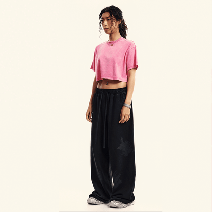 Ladies Cropped Top Therapy and Honesty [White]