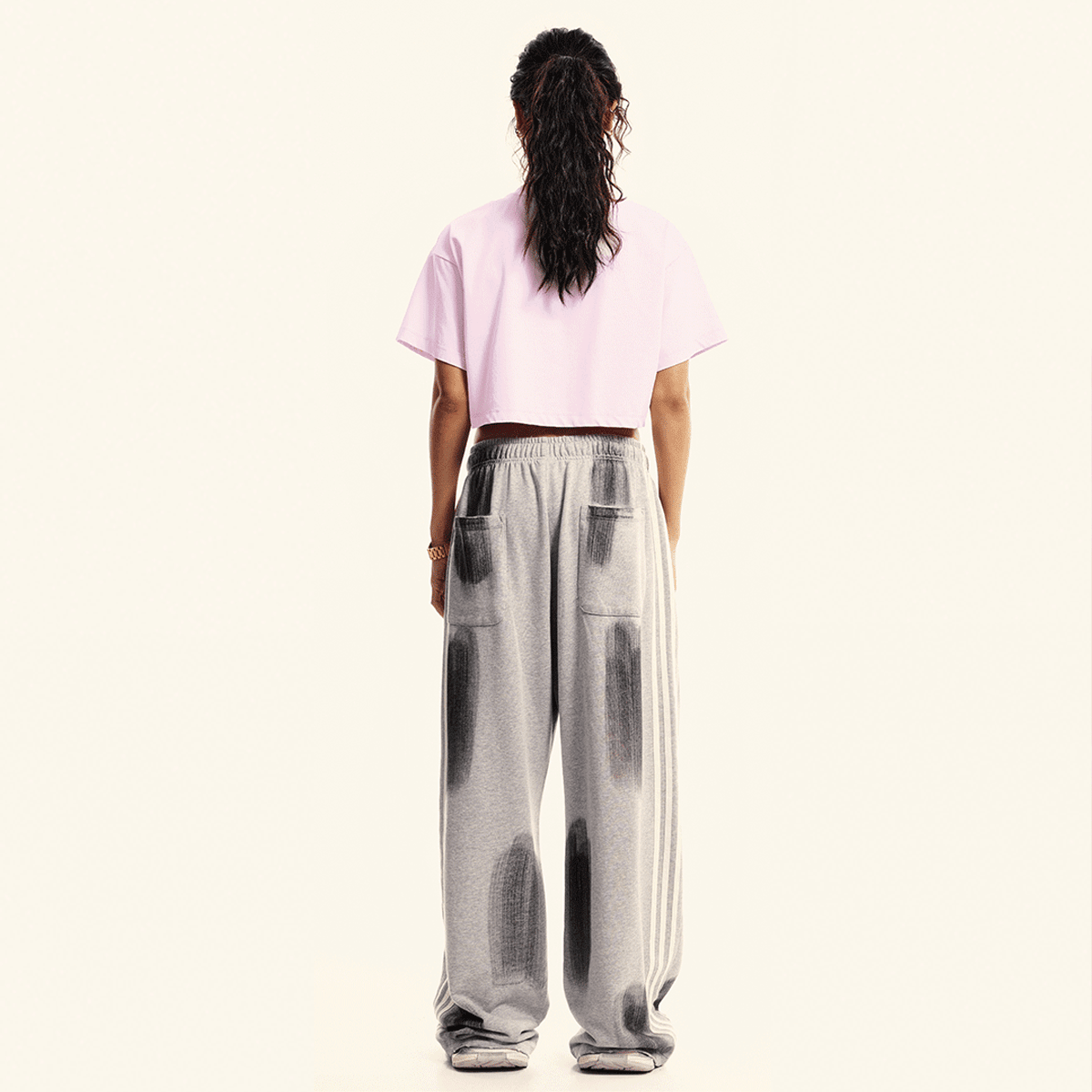 Ladies Cropped Top Therapy and Honesty [White]