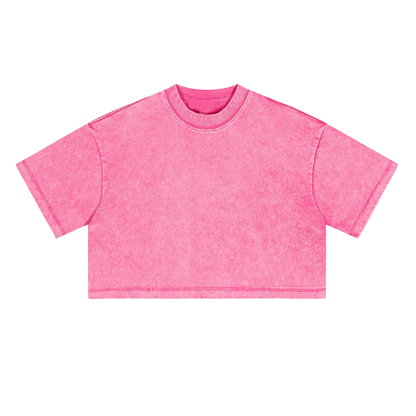 Ladies Cropped Top Therapy and Honesty [White]