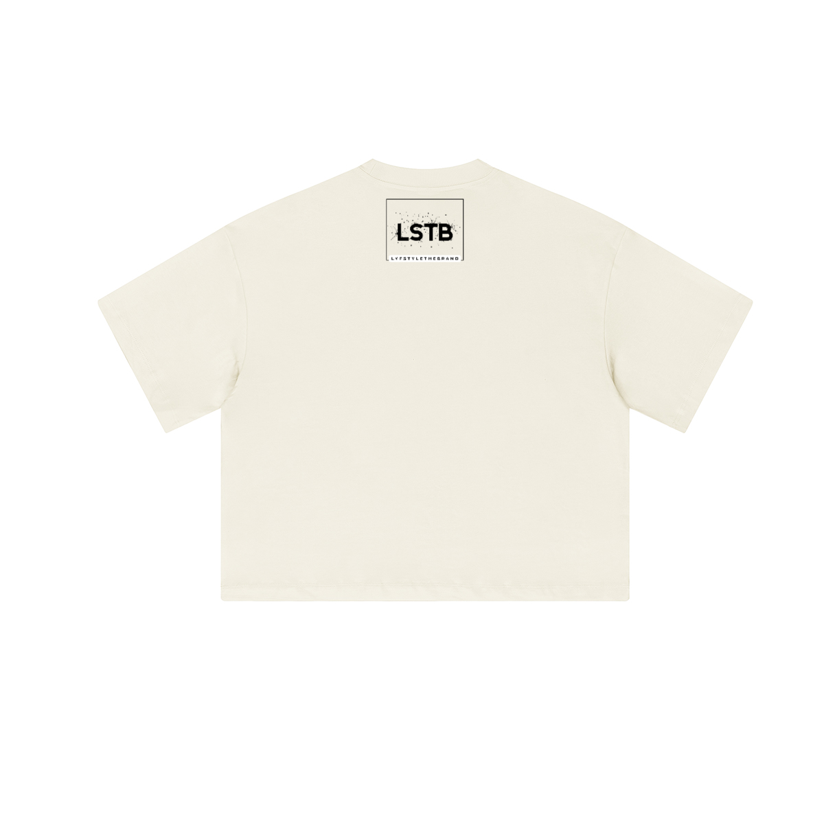 Cropped Oversized Therapy and Honesty Shirt [Black]