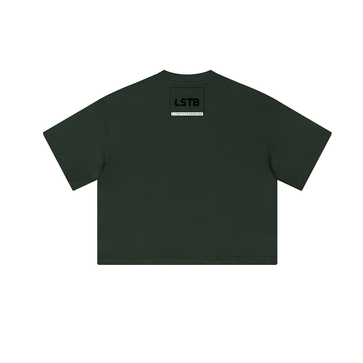 Cropped Oversized Therapy and Honesty Shirt [Black]