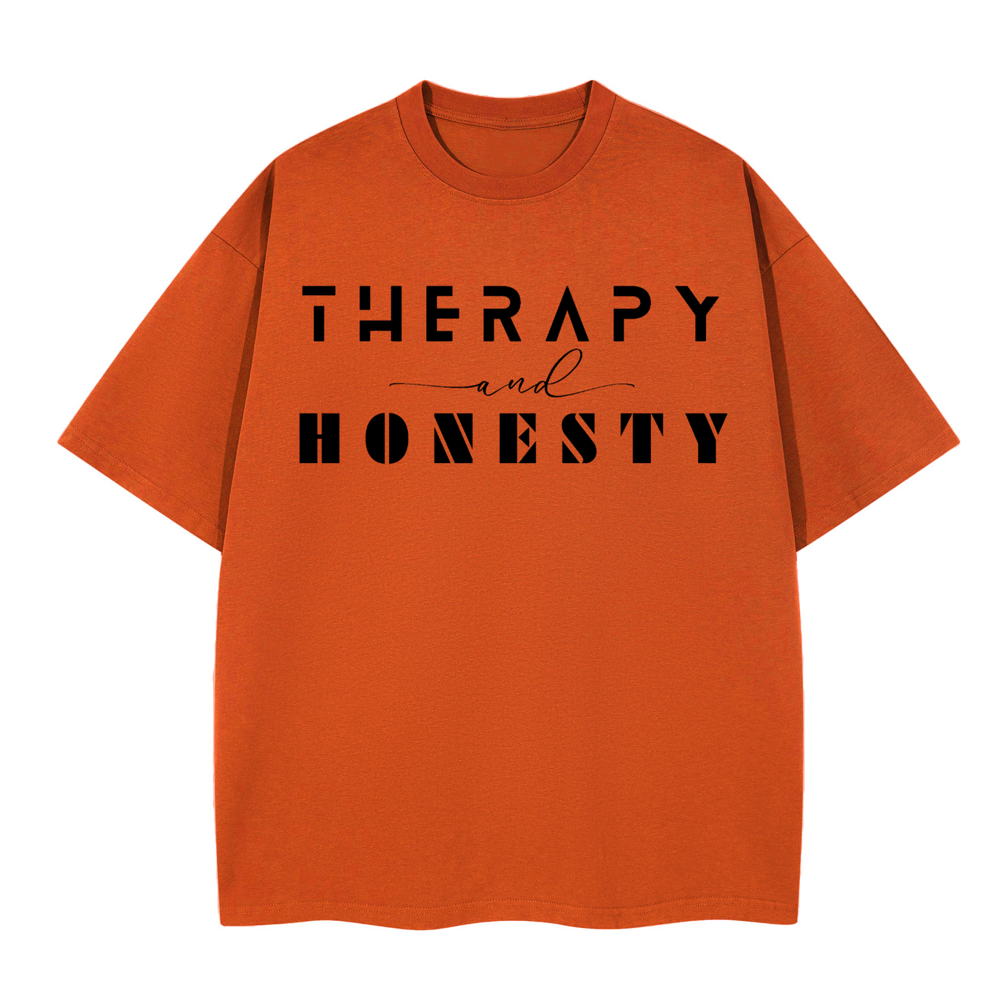 Boxy Shirt Therapy and Honesty [Black]