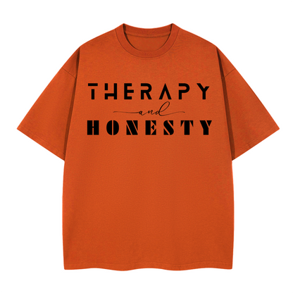 Boxy Shirt Therapy and Honesty [Black]