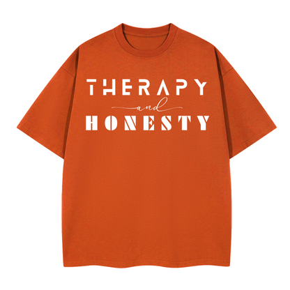 Boxy Shirt Therapy and Honesty [White]