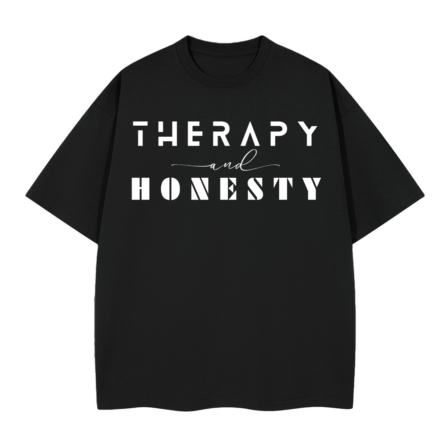 Boxy Shirt Therapy and Honesty [White]