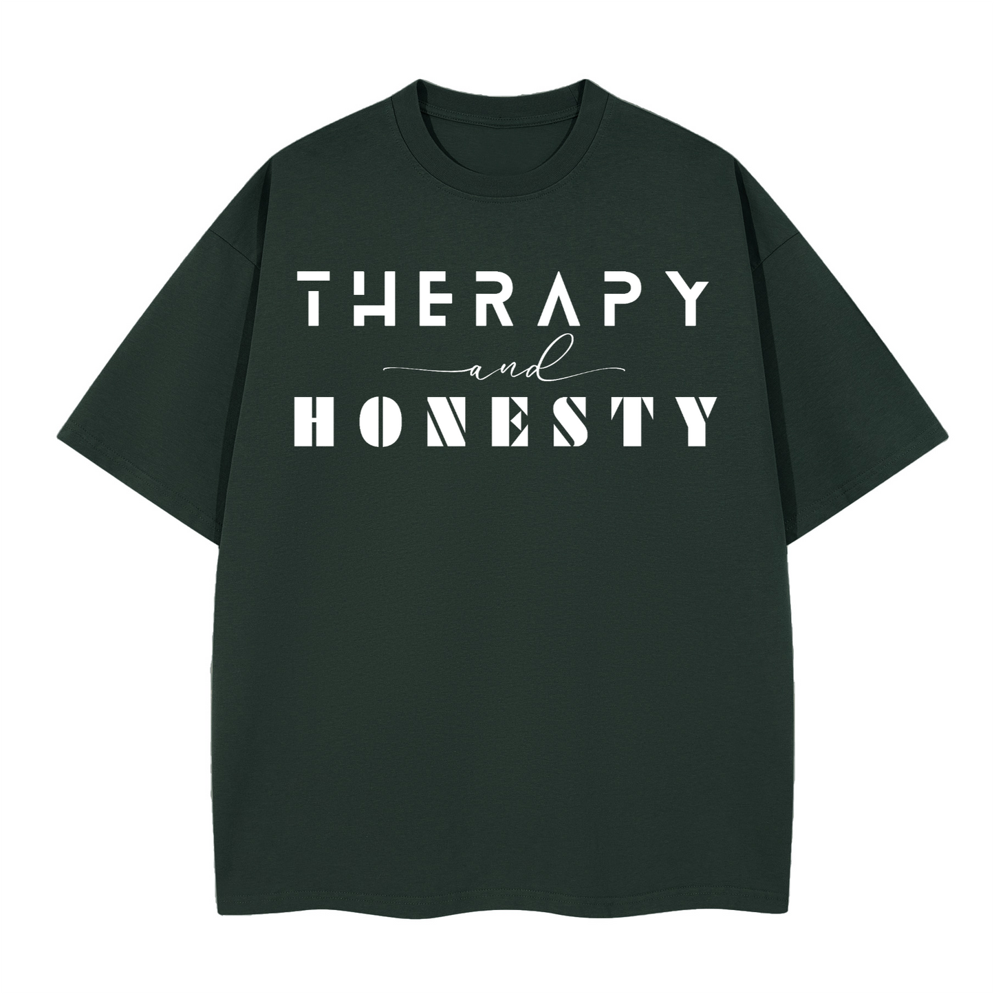 Boxy Shirt Therapy and Honesty [White]