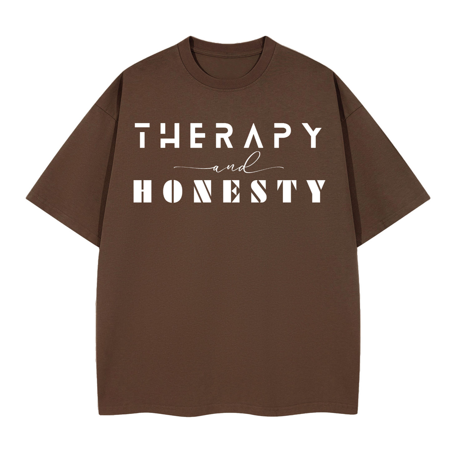 Boxy Shirt Therapy and Honesty [White]