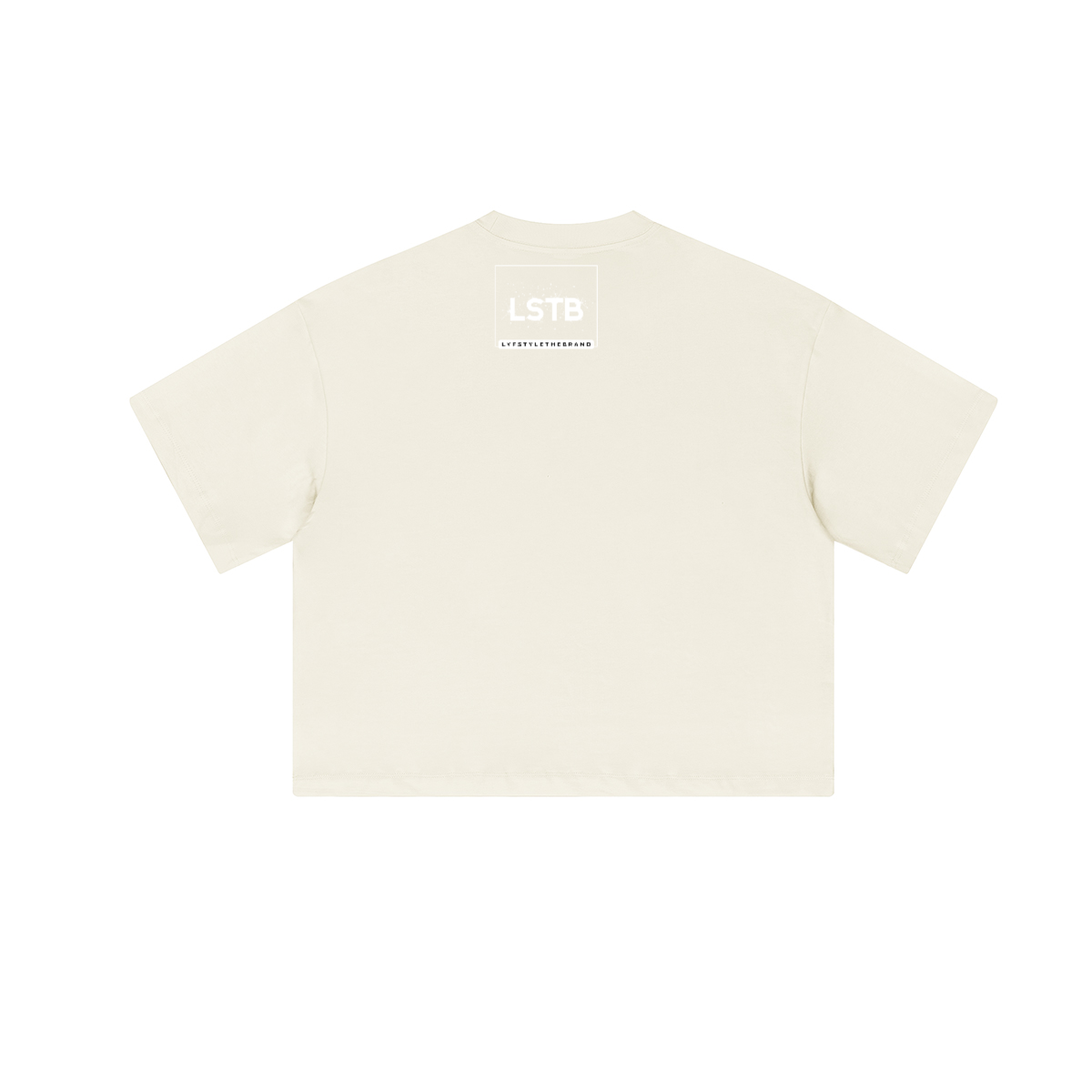 Cropped Oversized Therapy and Honesty Shirt [White]