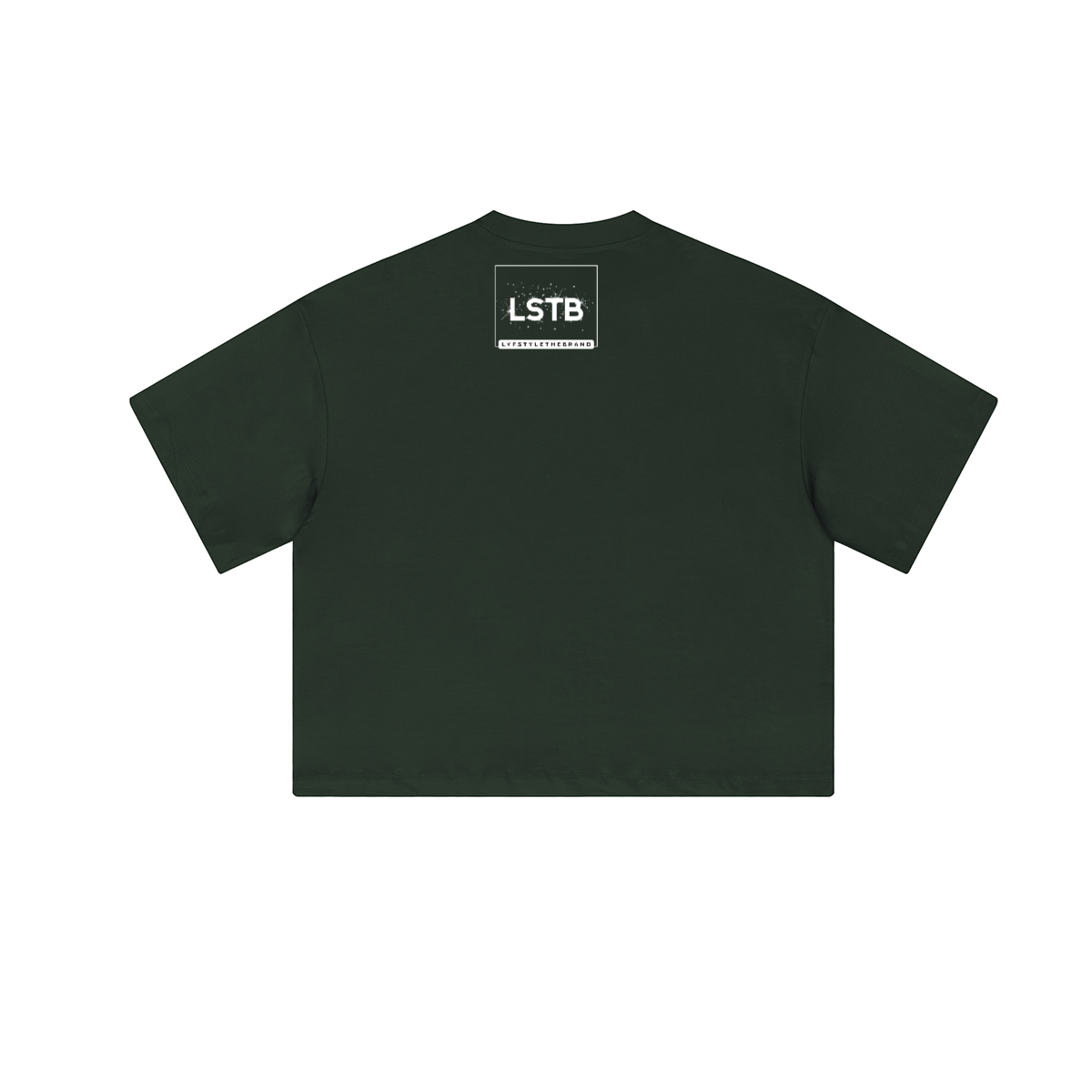 Cropped Oversized Therapy and Honesty Shirt [White]