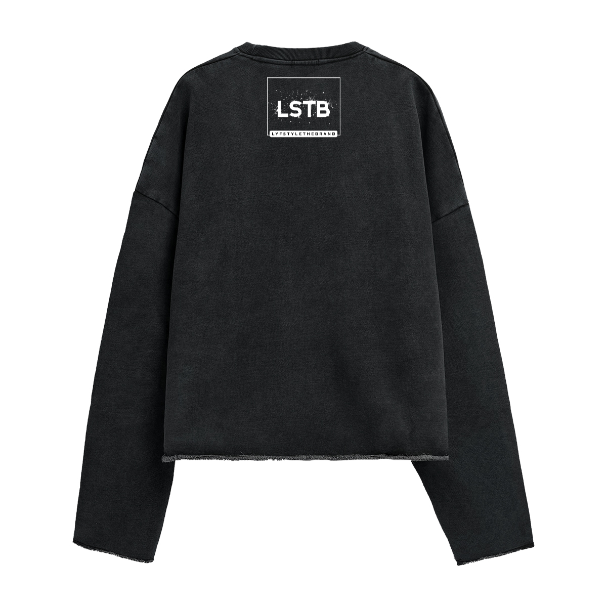 Oversized Cropped Long Sleeve Sweater Therapy and Honesty