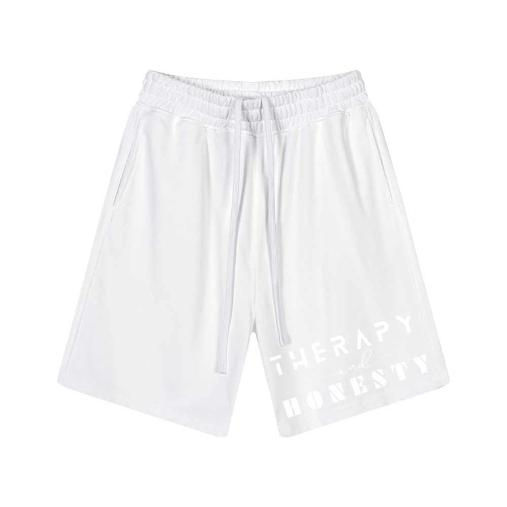Therapy and Honesty Shorts [White]