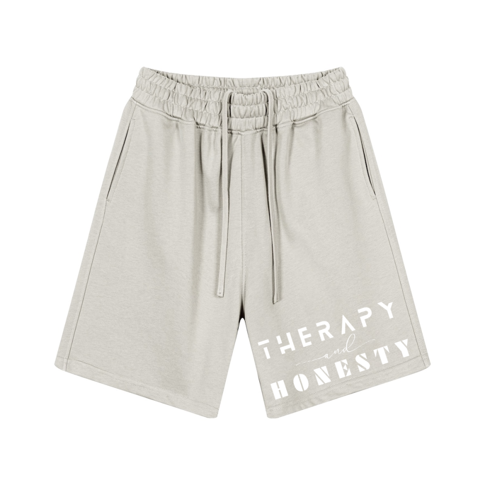 Therapy and Honesty Shorts [White]