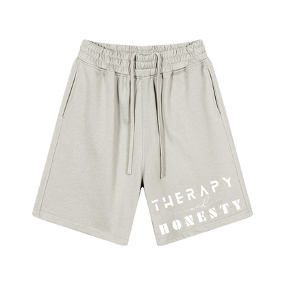 Therapy and Honesty Shorts [White]