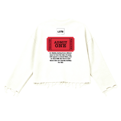 Thermal Cropped Ripped Long Sleeve HEAVEN is FREE Shirt Hebrews [9:28]