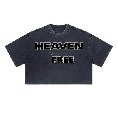 Ladies Cropped Top HEAVEN is FREE Shirt Hebrews [9:28]