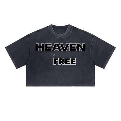 Ladies Cropped Top HEAVEN is FREE Shirt Hebrews [9:28]