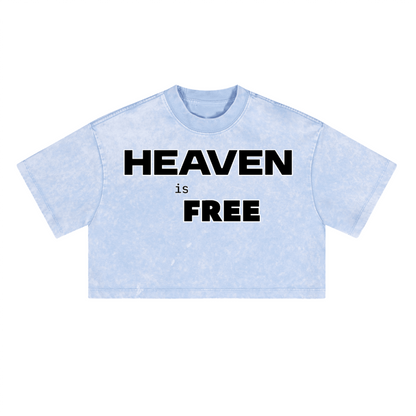Ladies Cropped Top HEAVEN is FREE Shirt Hebrews [9:28]