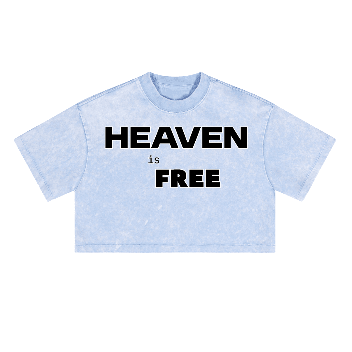 Ladies Cropped Top HEAVEN is FREE Shirt Hebrews [9:28]