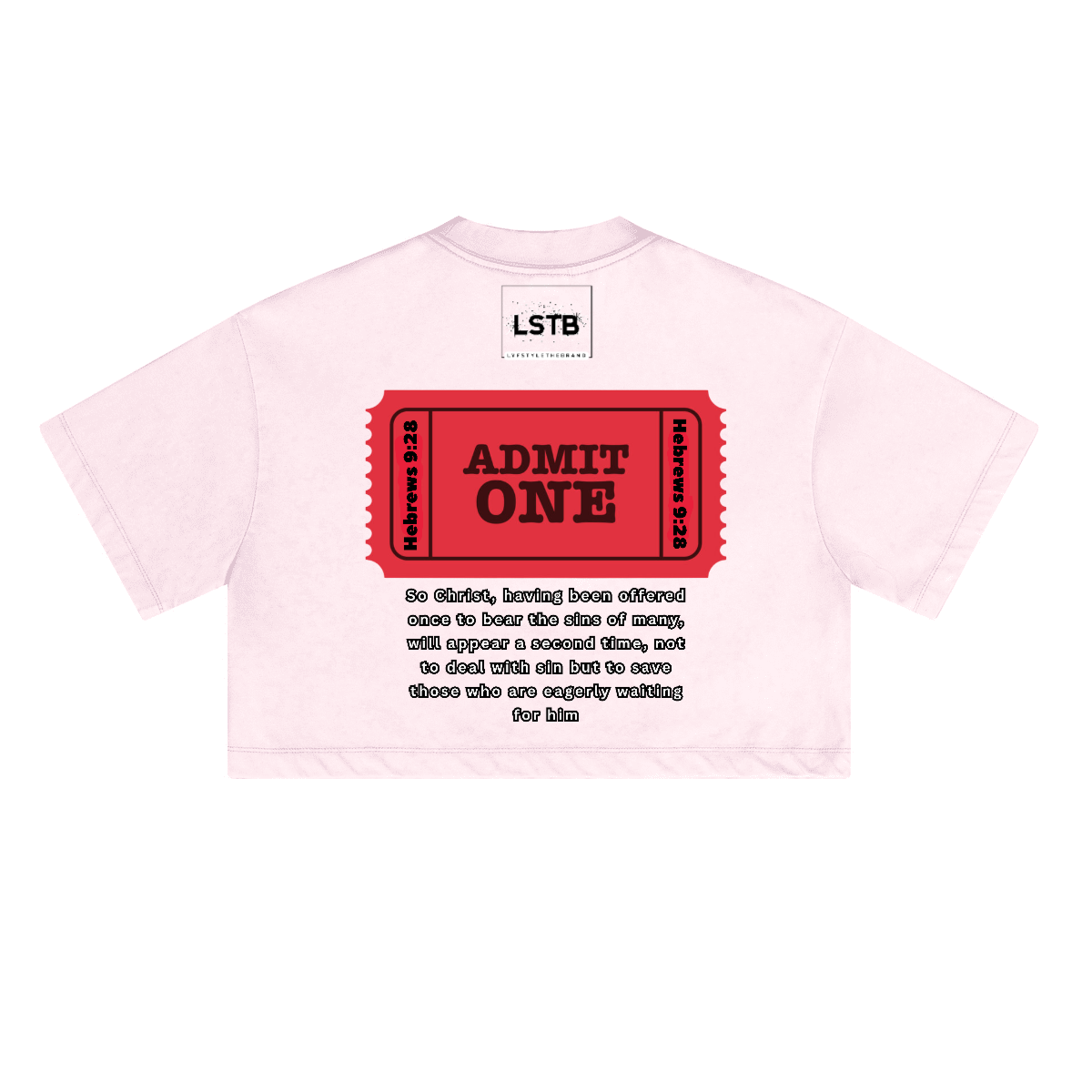 Ladies Cropped Top HEAVEN is FREE Shirt Hebrews [9:28]