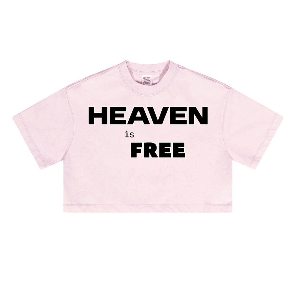 Ladies Cropped Top HEAVEN is FREE Shirt Hebrews [9:28]
