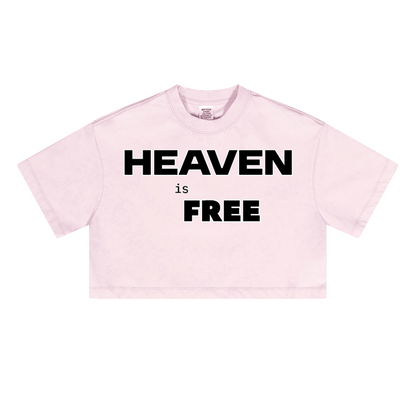 Ladies Cropped Top HEAVEN is FREE Shirt Hebrews [9:28]