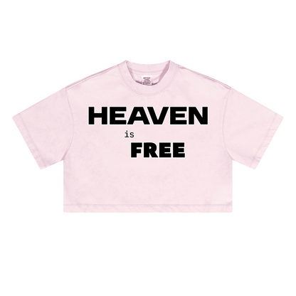 Ladies Cropped Top HEAVEN is FREE Shirt Hebrews [9:28]