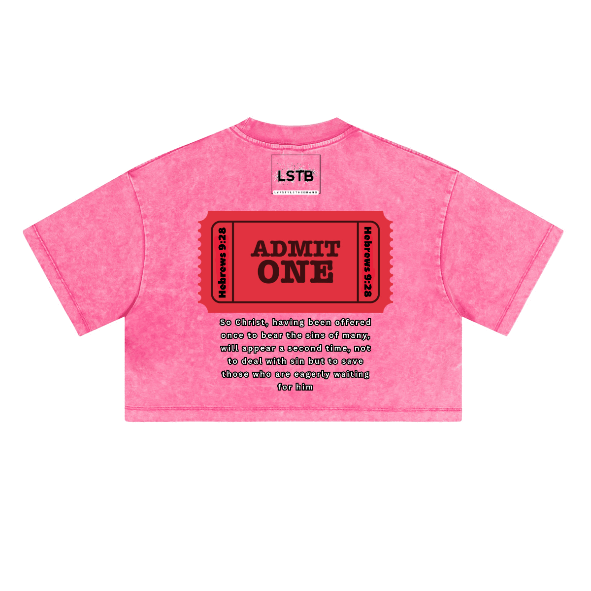 Ladies Cropped Top HEAVEN is FREE Shirt Hebrews [9:28]