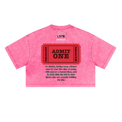 Ladies Cropped Top HEAVEN is FREE Shirt Hebrews [9:28]