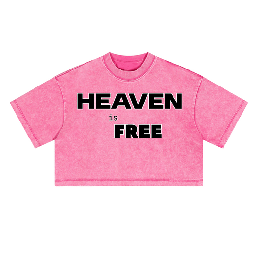 Ladies Cropped Top HEAVEN is FREE Shirt Hebrews [9:28]