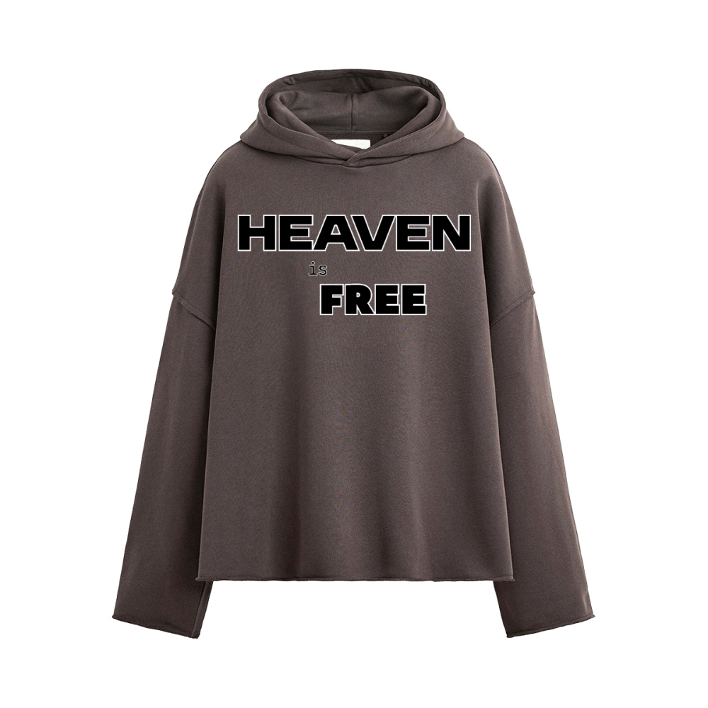 Oversized Cropped HEAVEN is FREE Hoodie Hebrews [9:28]
