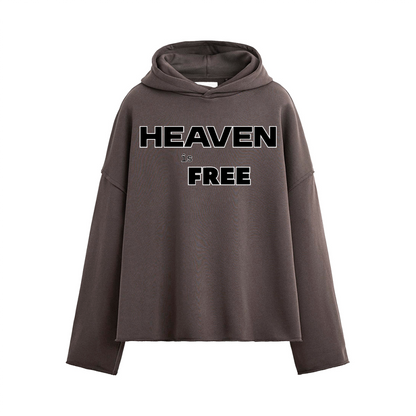 Oversized Cropped HEAVEN is FREE Hoodie Hebrews [9:28]