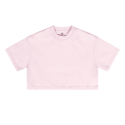 Ladies Cropped Top Therapy and Honesty [White]